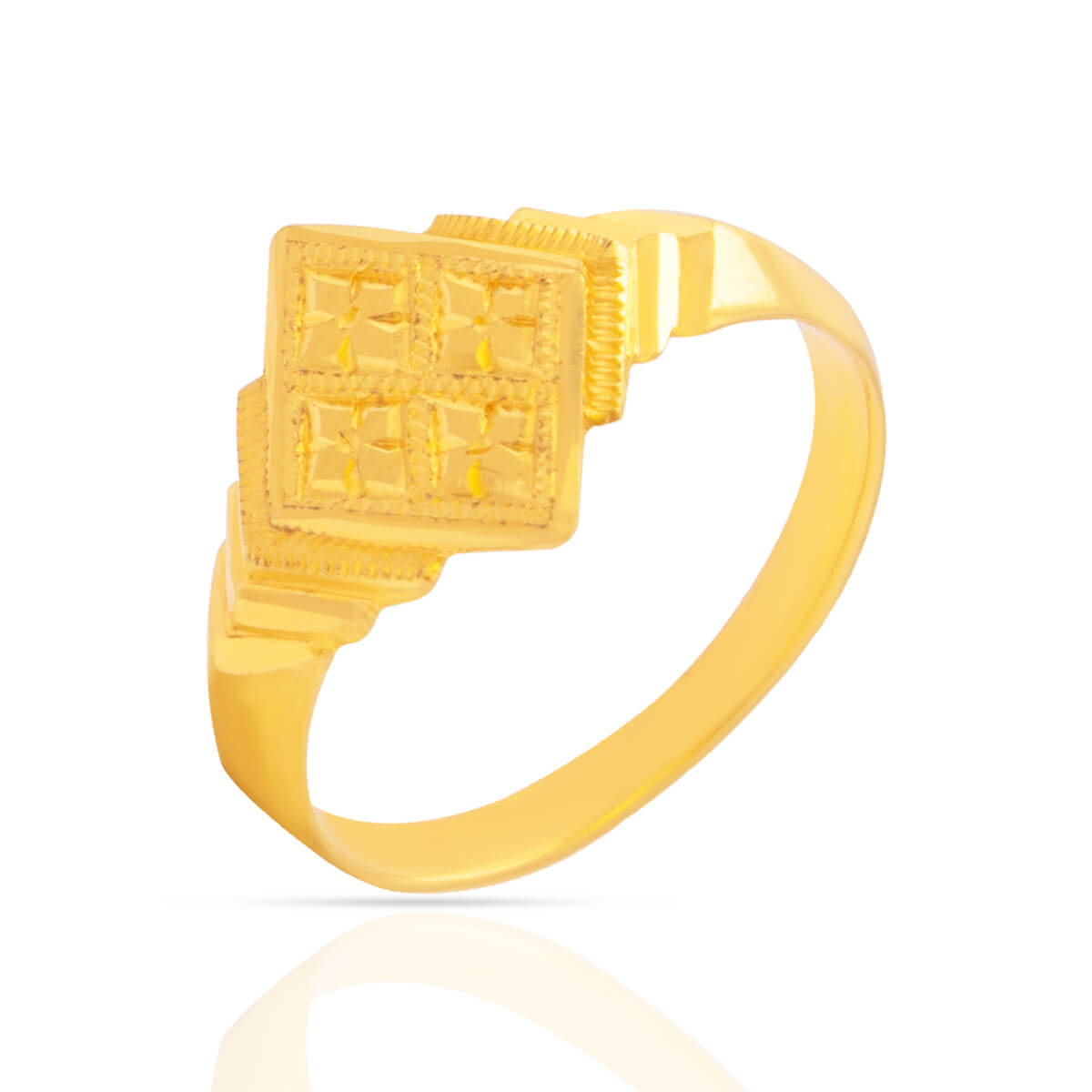 Bold Machismo Gold Ring for Men 22K