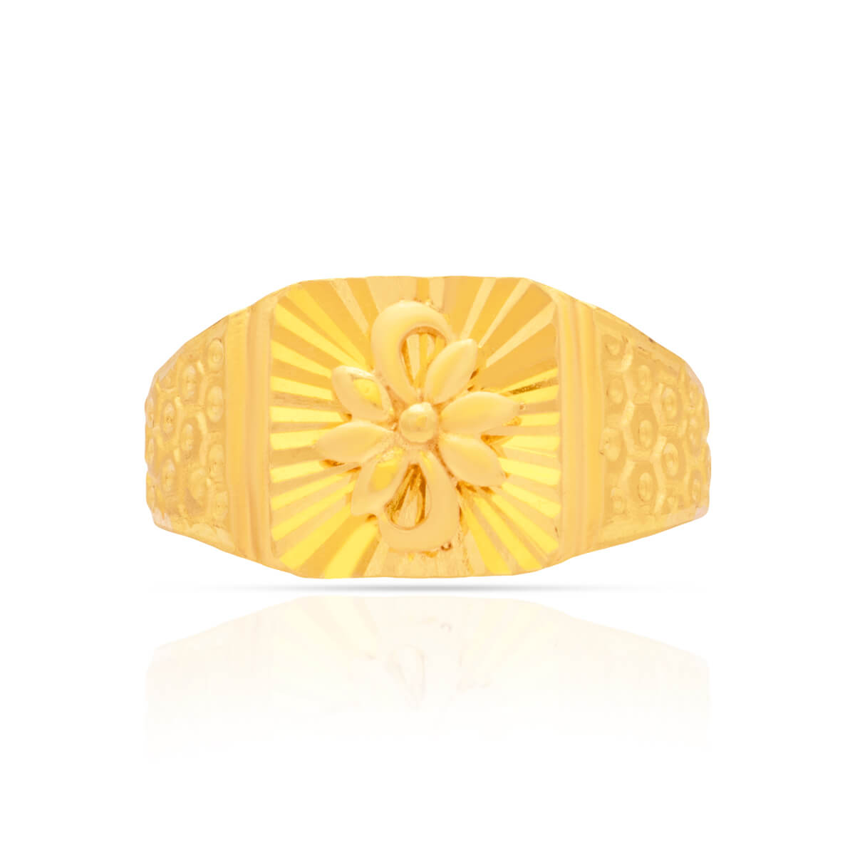 22K Golden Flair Men RIng