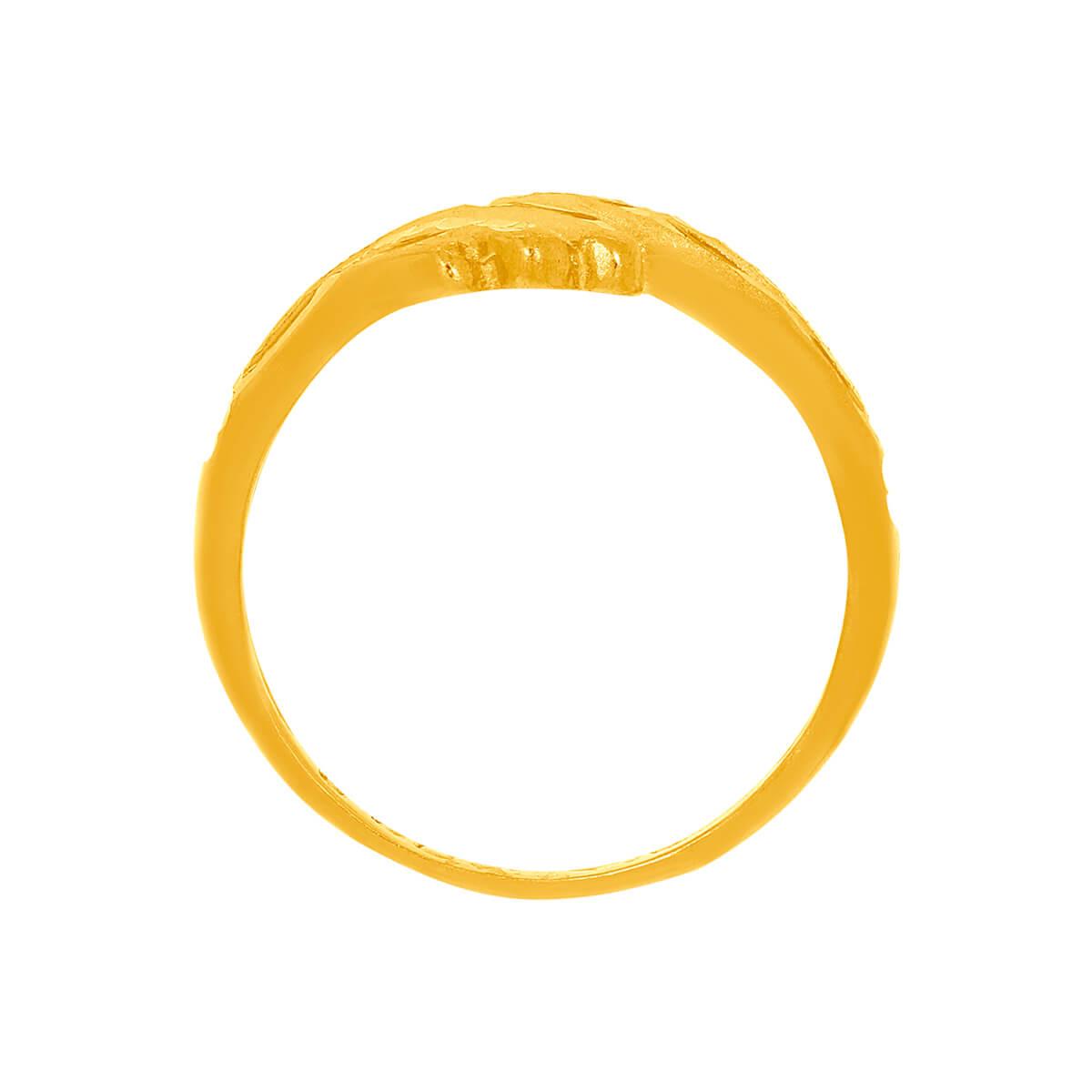 Modish Elegance Gold Ring