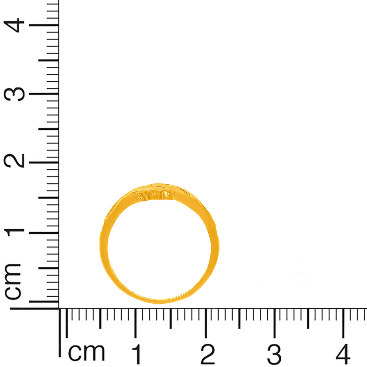 Modish Elegance Gold Ring