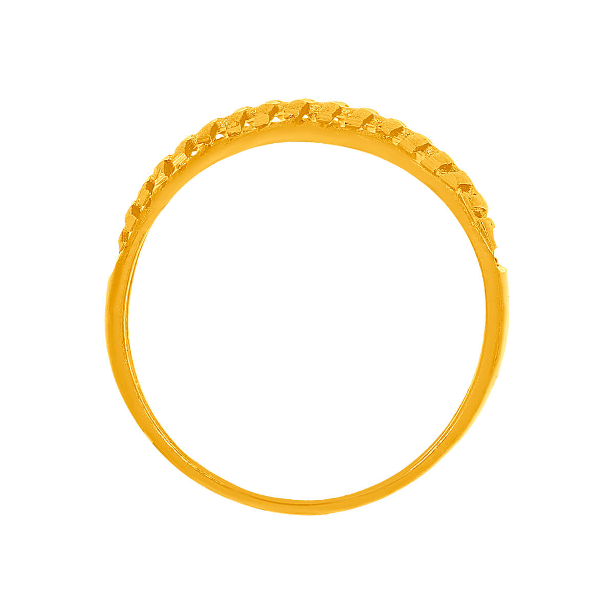 Contemporary Spark Gold Ring for Women
