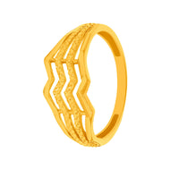 Contemporary Shine Gold Women Ring