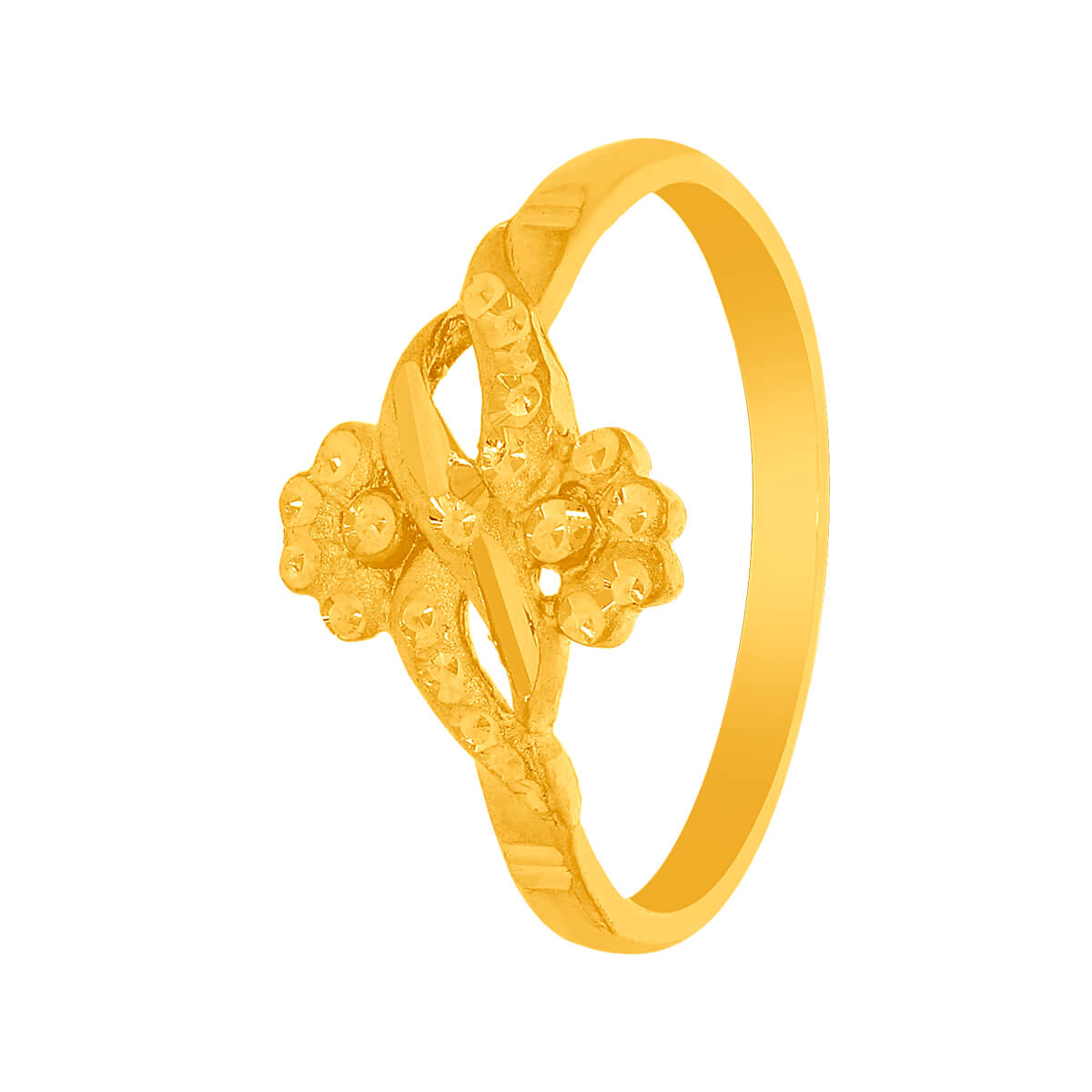 Cheerful Full Bloom Gold Ring for Women