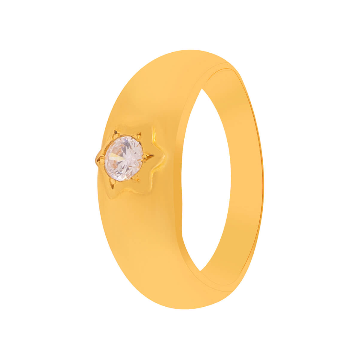 Minimalist Elegance Solitaire Ring