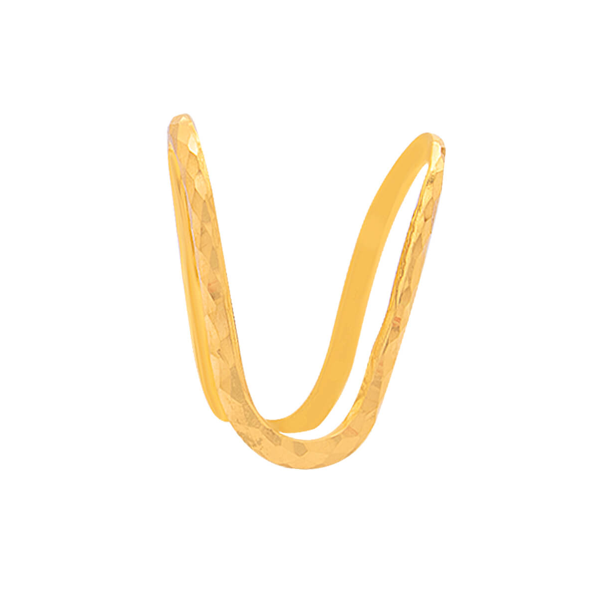 Modern Swirl Gold Ring for Women