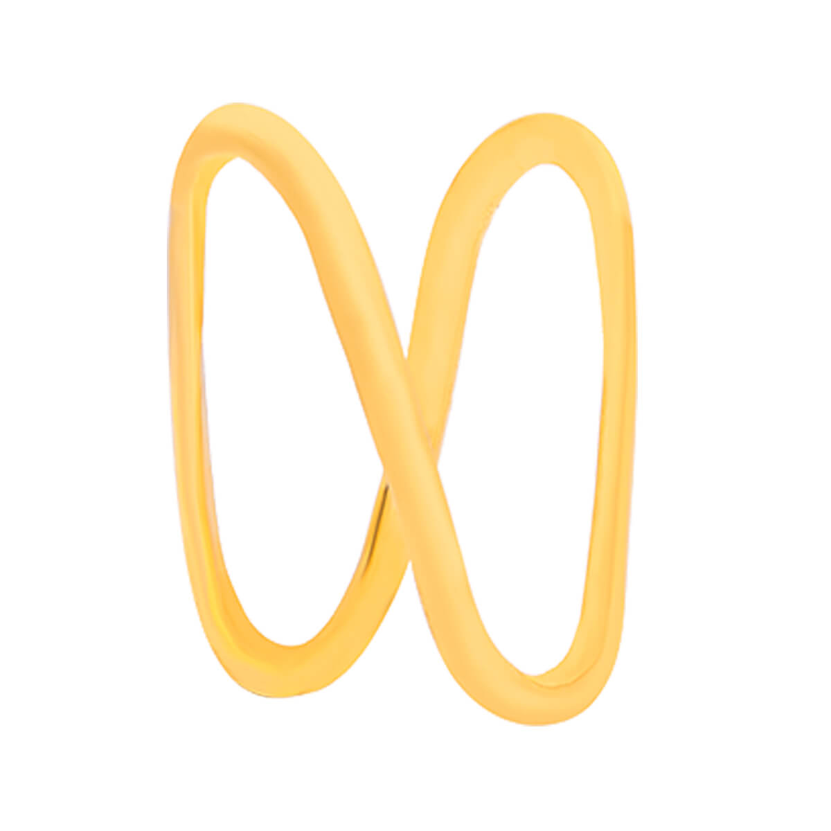 Sleek Elegance Women Gold Ring