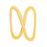Sleek Elegance Women Gold Ring