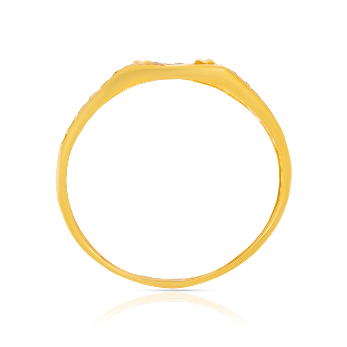 Diagonal Radiance 22K Gold Men Ring