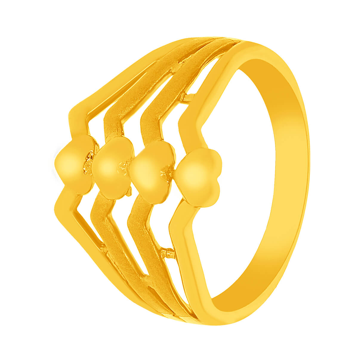 Modern Shine Gold Women Ring