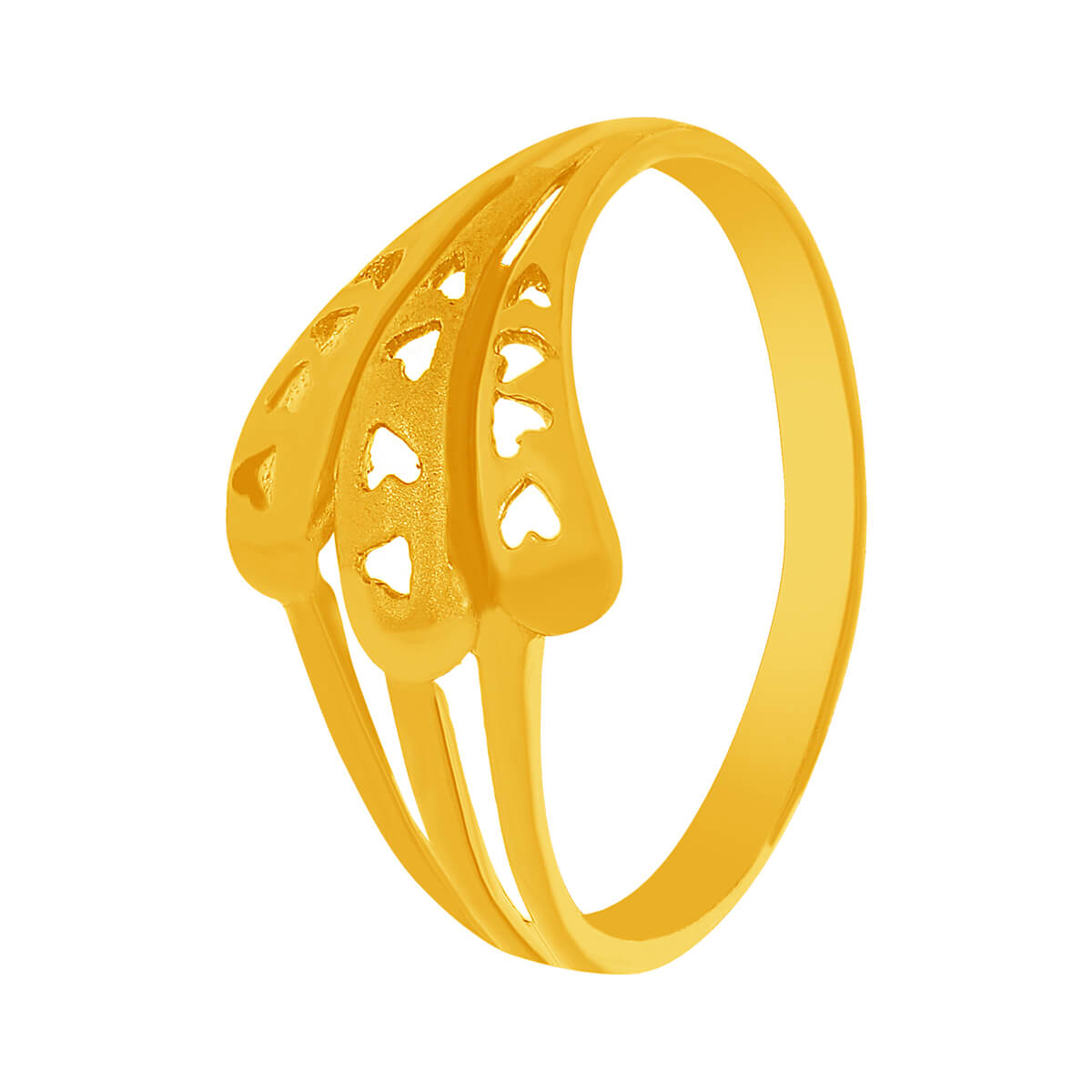 Modern Luxe Motif Gold Ring for Women