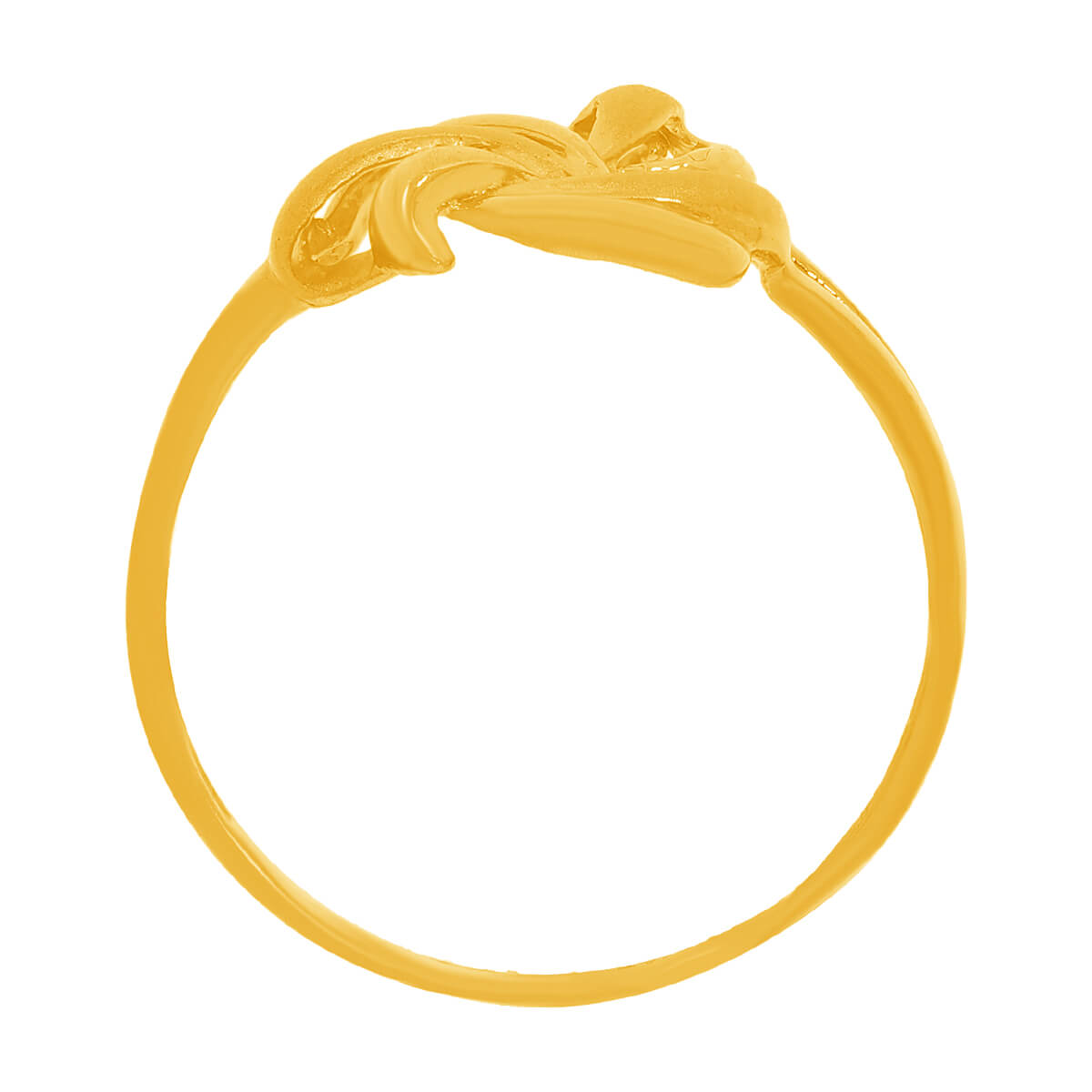 Contemporary Glow Gold Women Ring