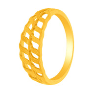 Modern Glimmer Gold Ring
