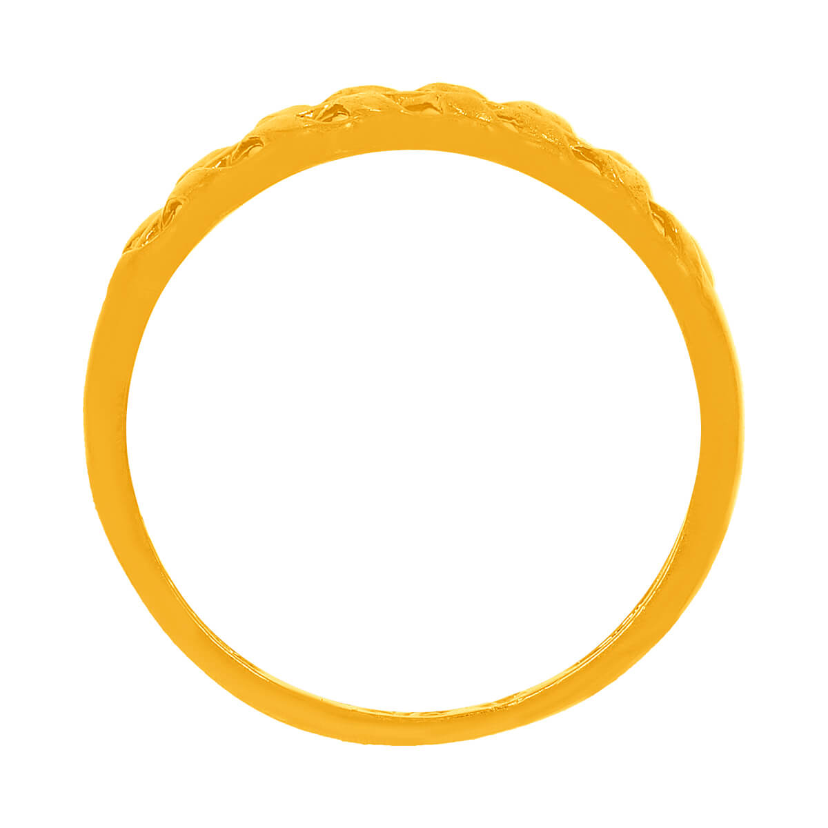 Modern Glimmer Gold Ring