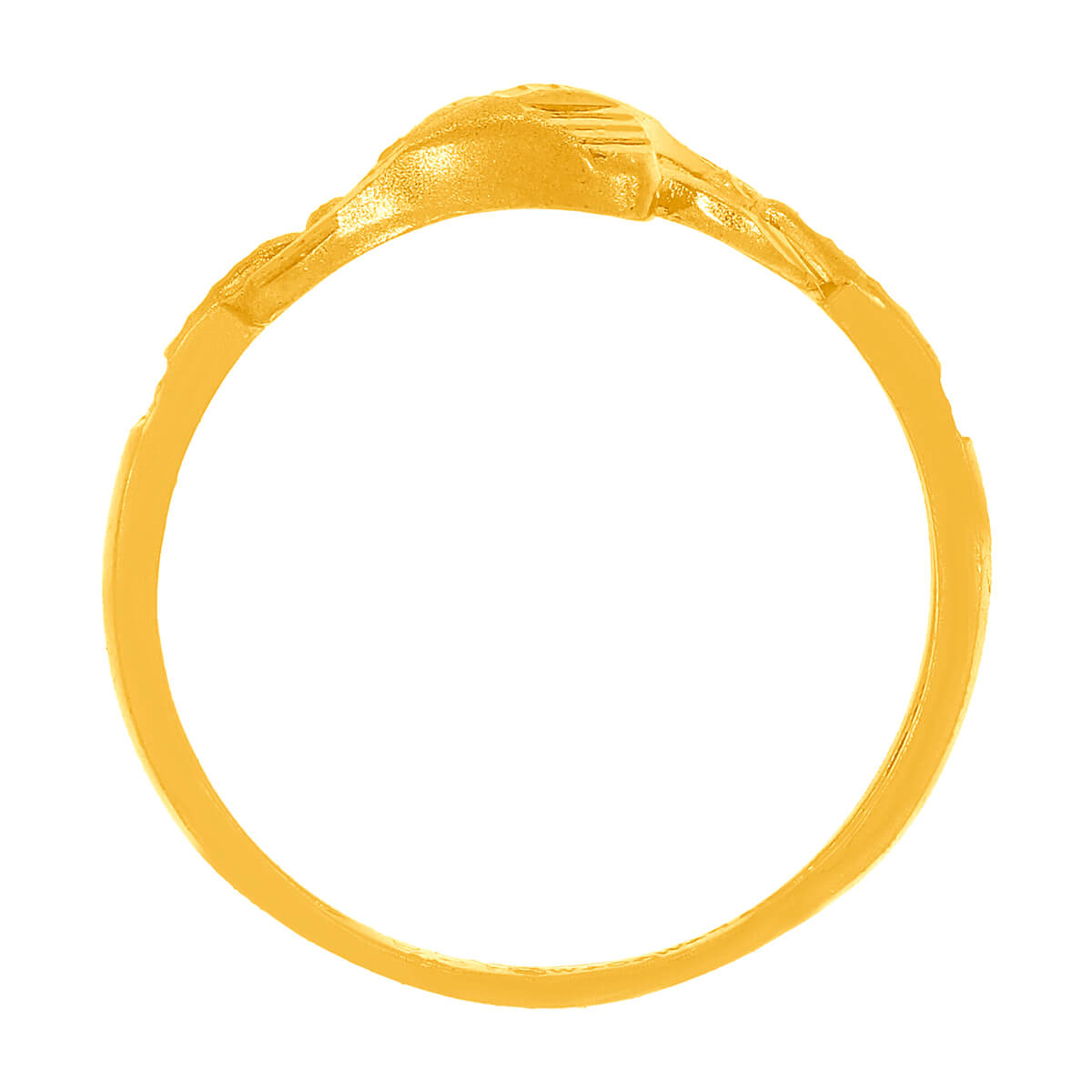 Lustrous Swirl Gold Women Ring