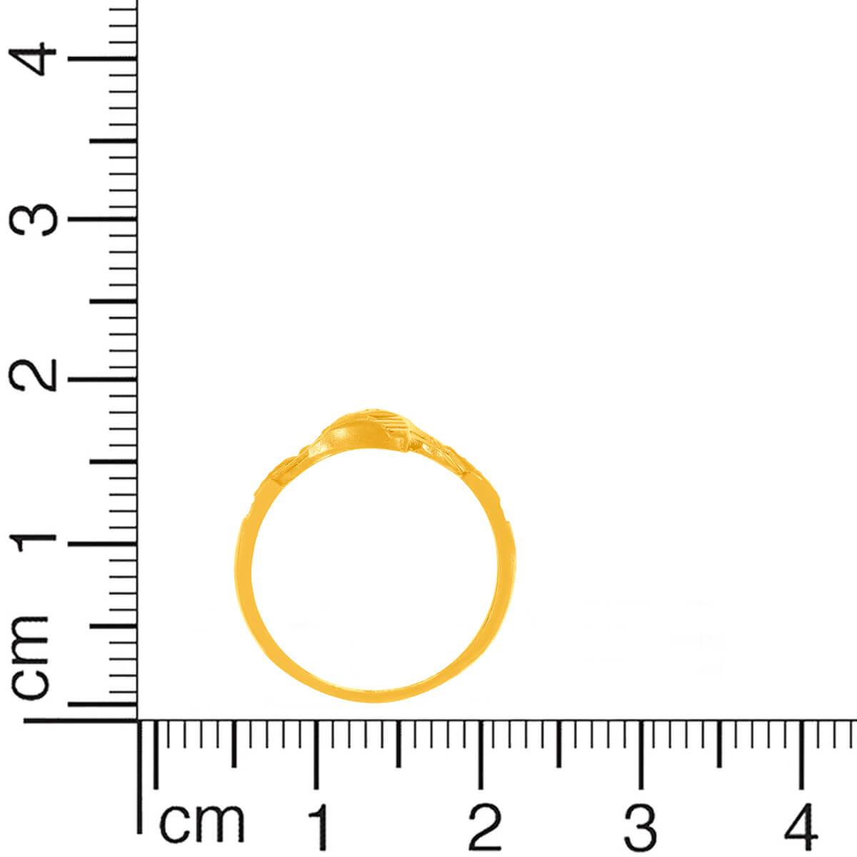 Lustrous Swirl Gold Women Ring
