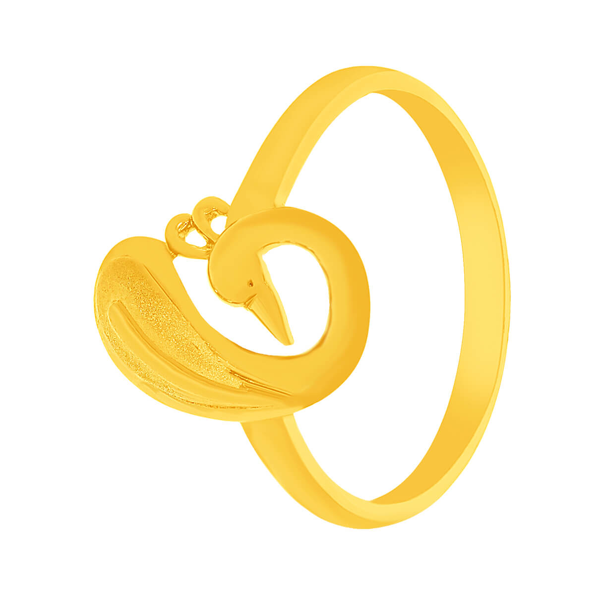 Peacock Elegance Gold Women Ring