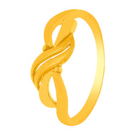 Brilliant Swirl Gold Ring for Women