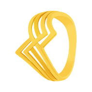 Modern Shine Gold Ring for Women