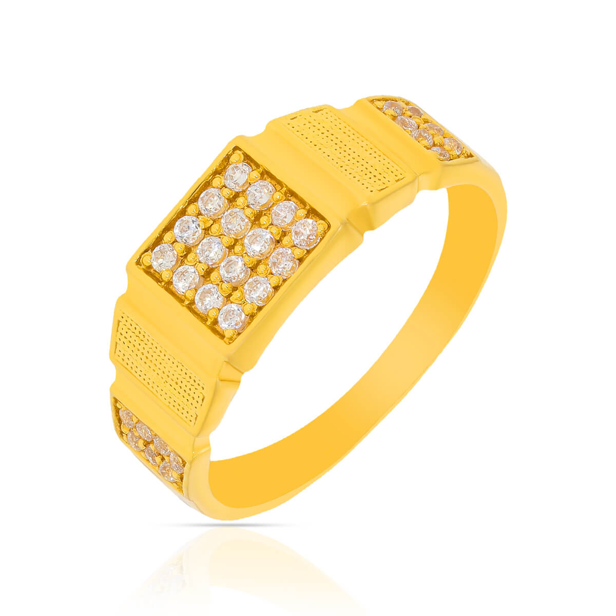 Bold Radiant 22k Gold Men Ring