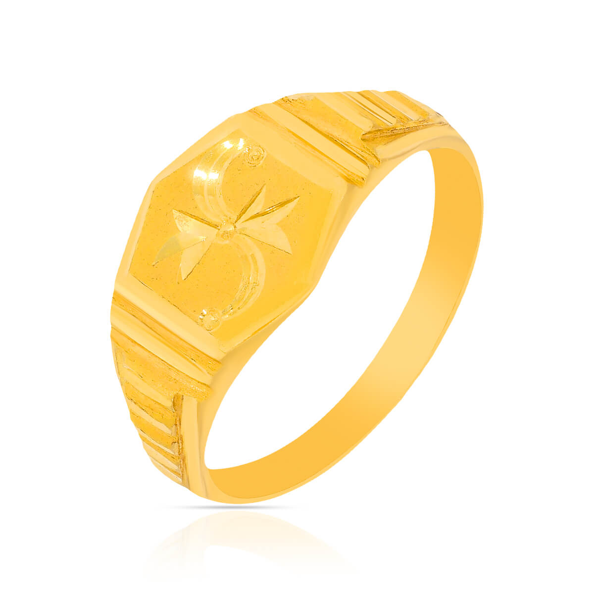 Lucky Charm 22K Gold Men Ring