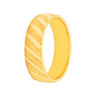 Sophisticated Stripes Gold Women Ring