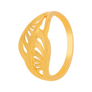 Contemporary Radiant Gold Women Ring