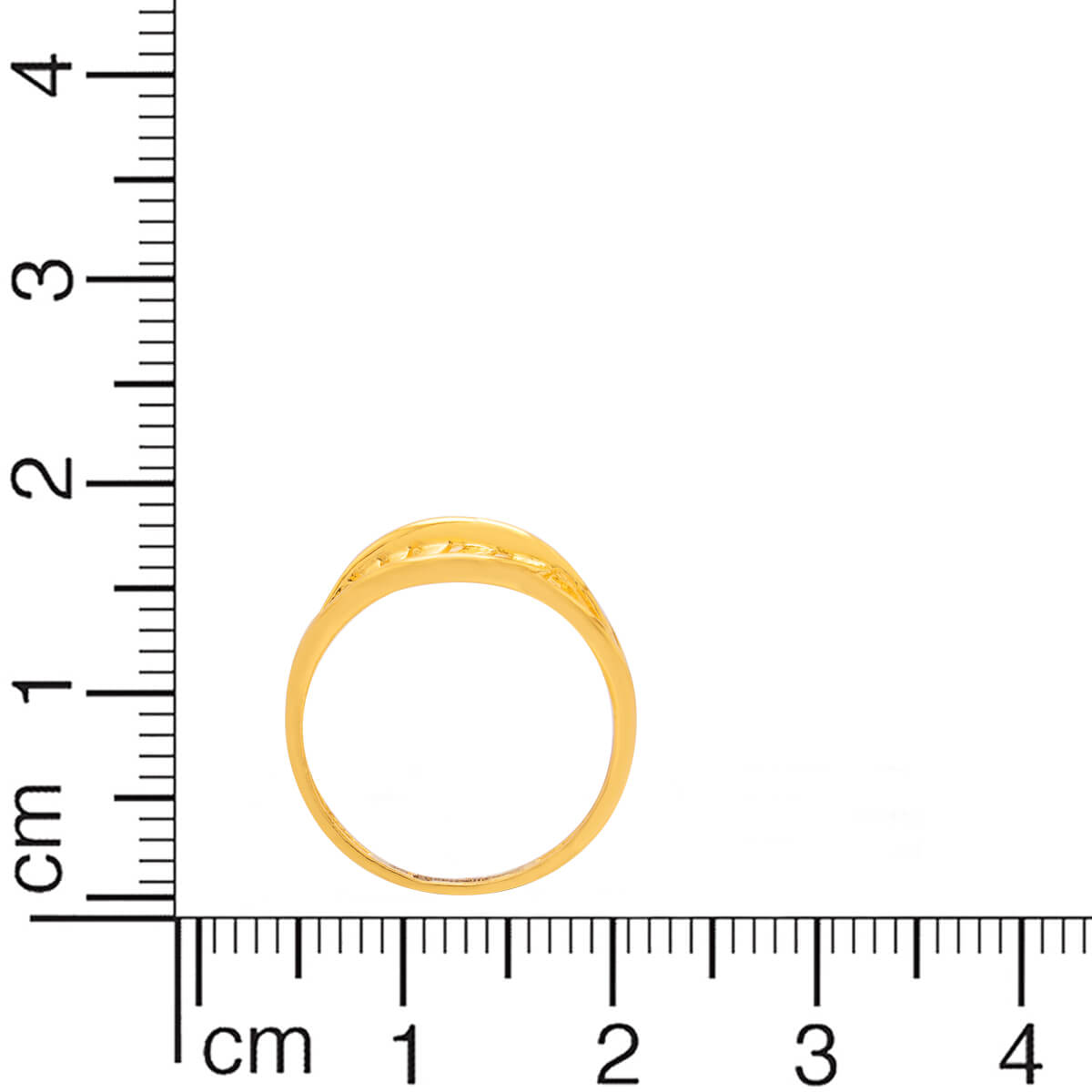 Contemporary Radiant Gold Women Ring