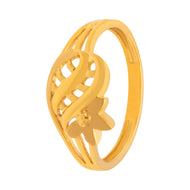 Delicate Petal Harmony Gold Women Ring