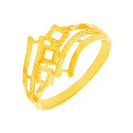 Sleek Elegance Gold Women Ring