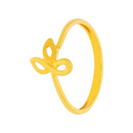 Simple Shine Gold Ring for Women