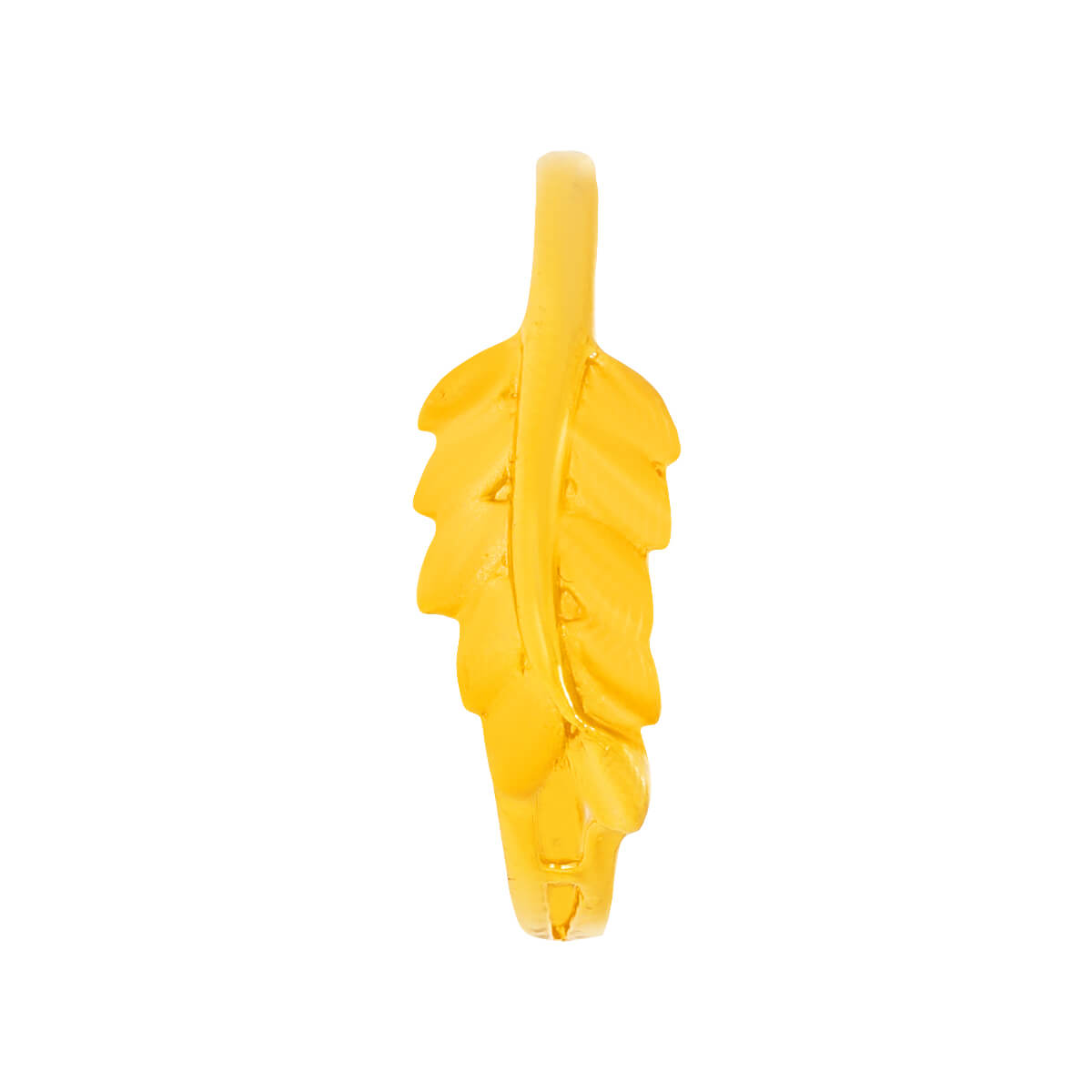 Golden Leafy Elegance Ring for Women