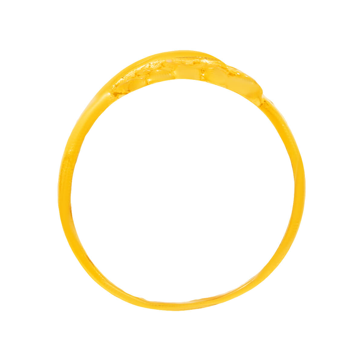 Golden Leafy Elegance Ring for Women