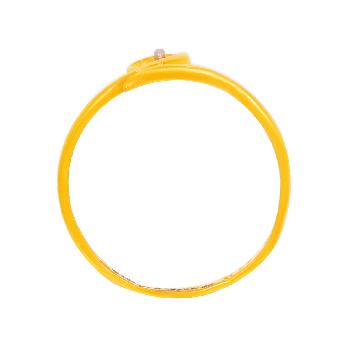 Slim Heart Gold Ring For Women