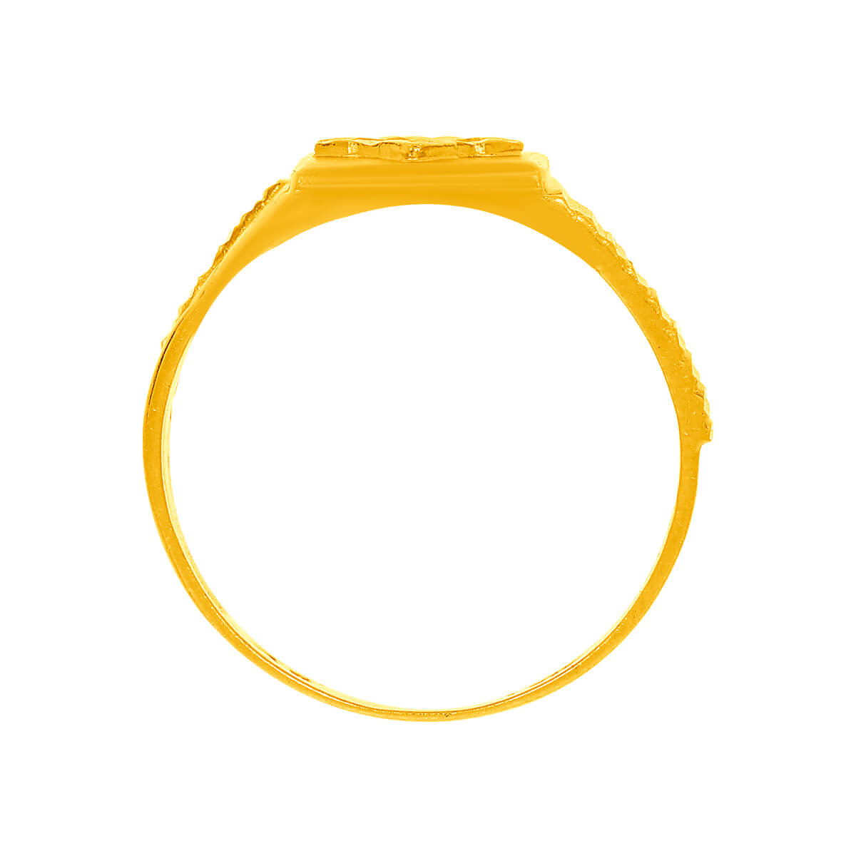 Urban Polished 22K Gold Men Ring