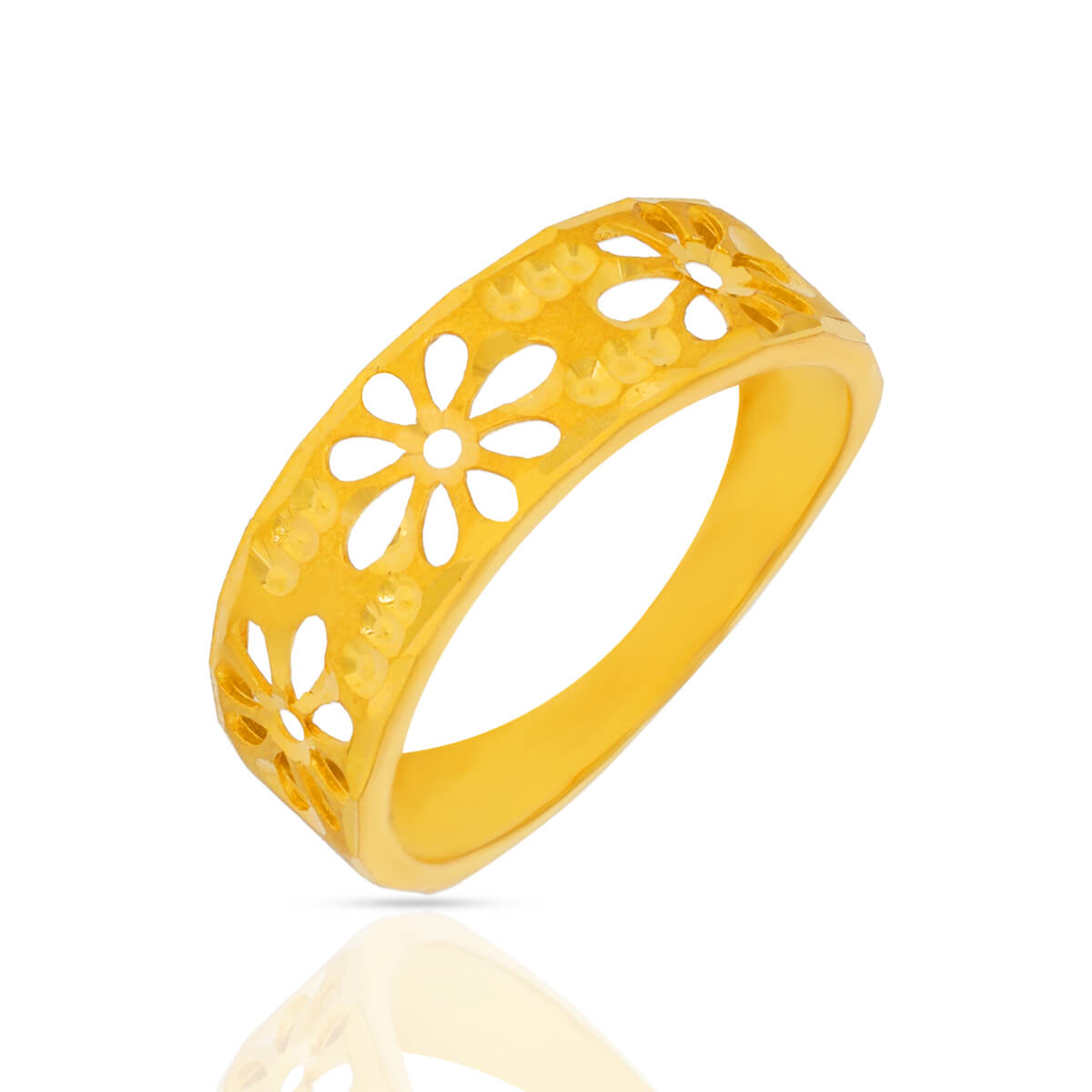 Charming Flower Gold Women Ring