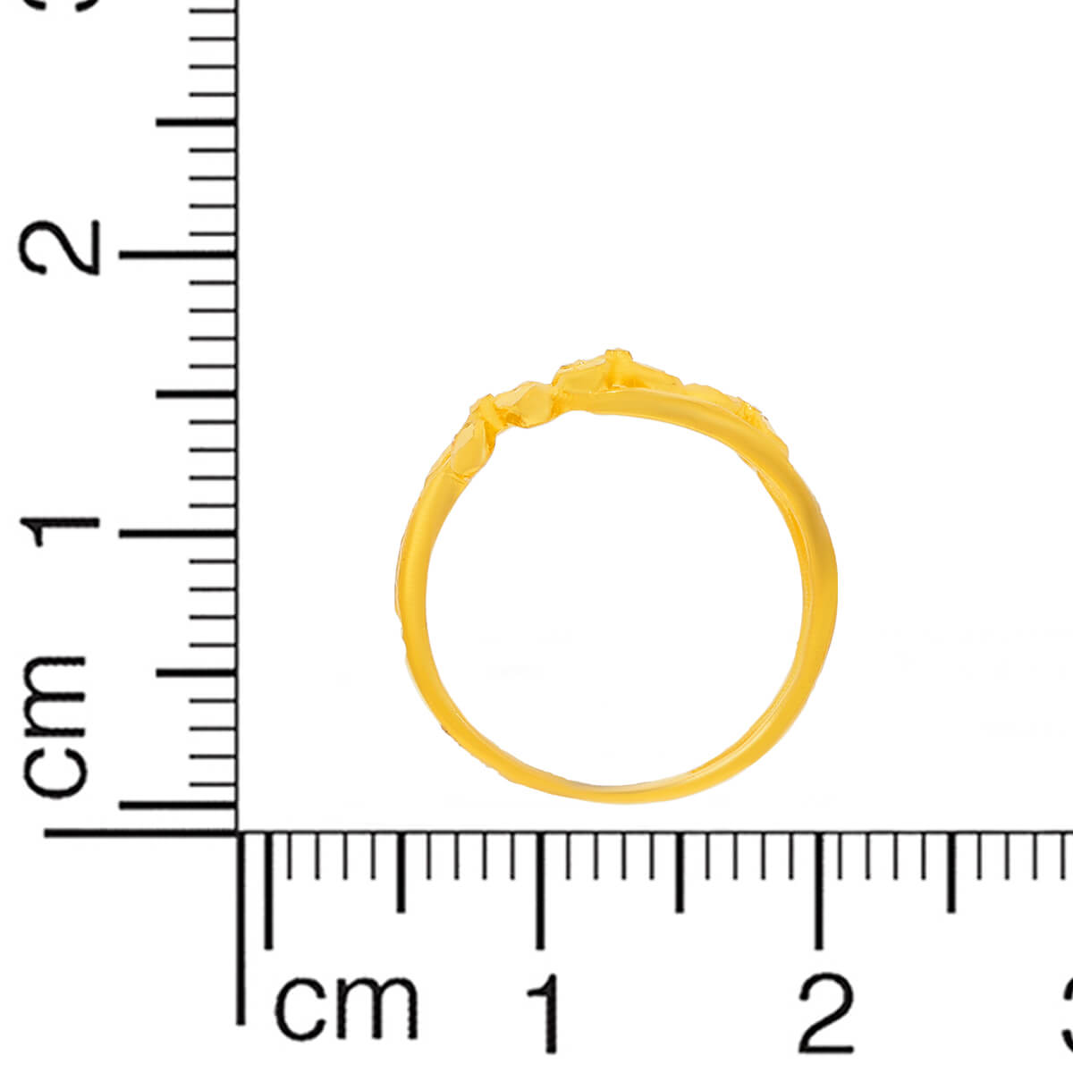 Gleaming Floral Blooms Gold Women Ring