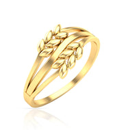 Golden Petal Dazzle Ring