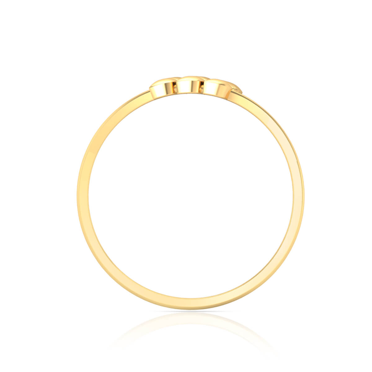 Golden Petal Dazzle Ring