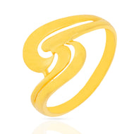 Modern Swirl Gold Women Ring