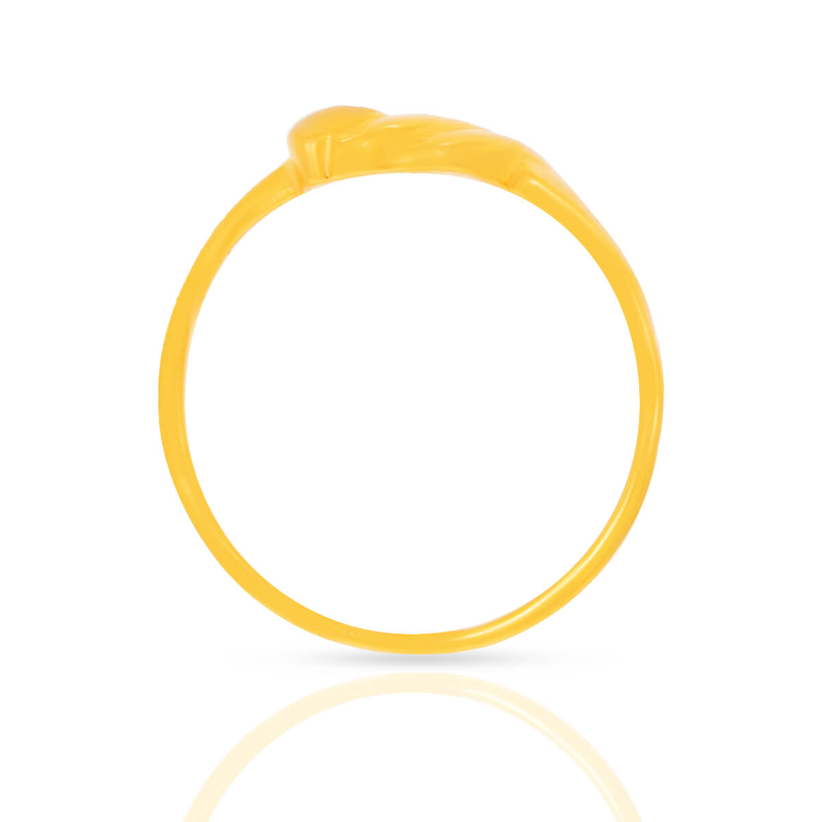 Gold Women Ring with Effortless Shine