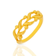 Enigmatic Radiance Gold Women Ring