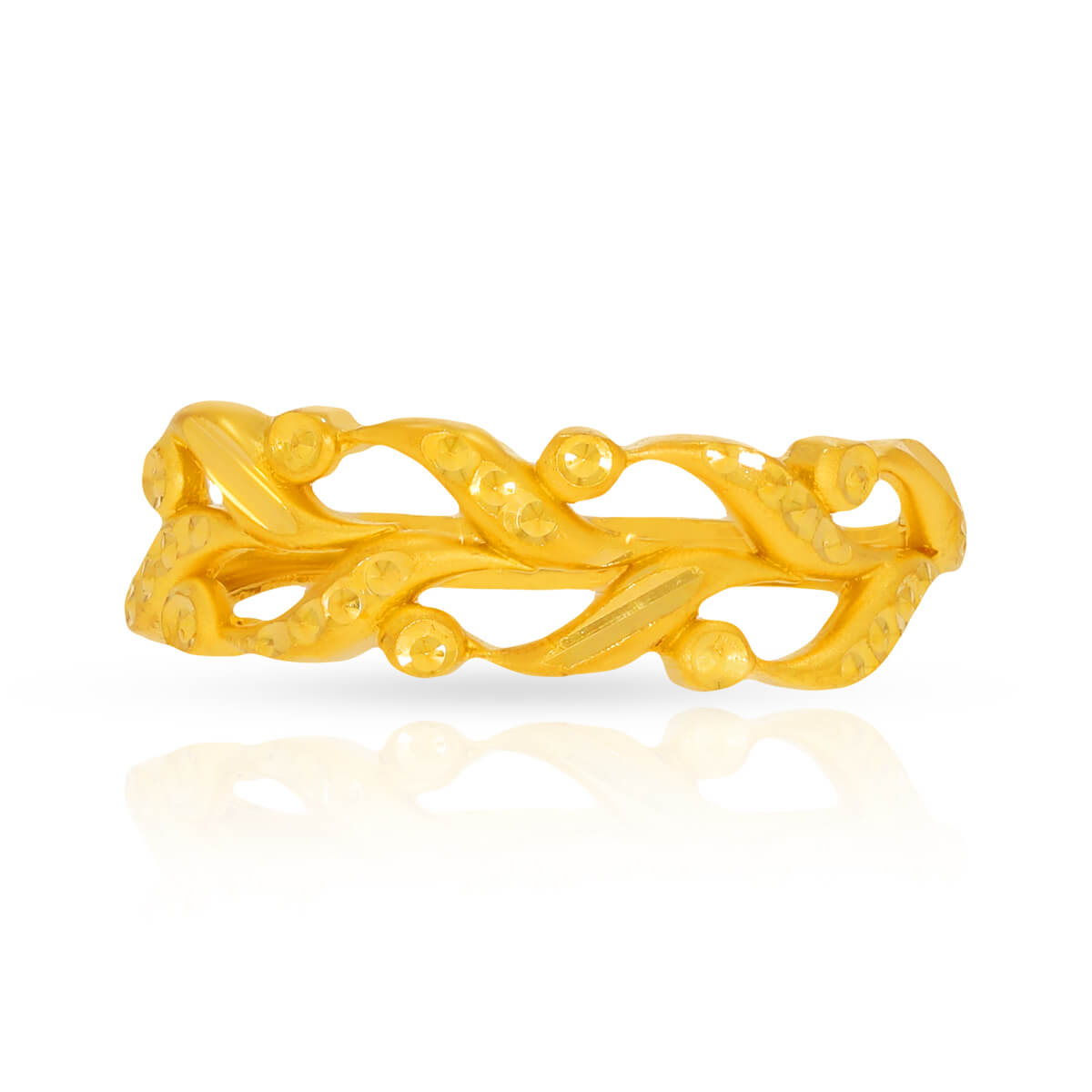 Enigmatic Radiance Gold Women Ring
