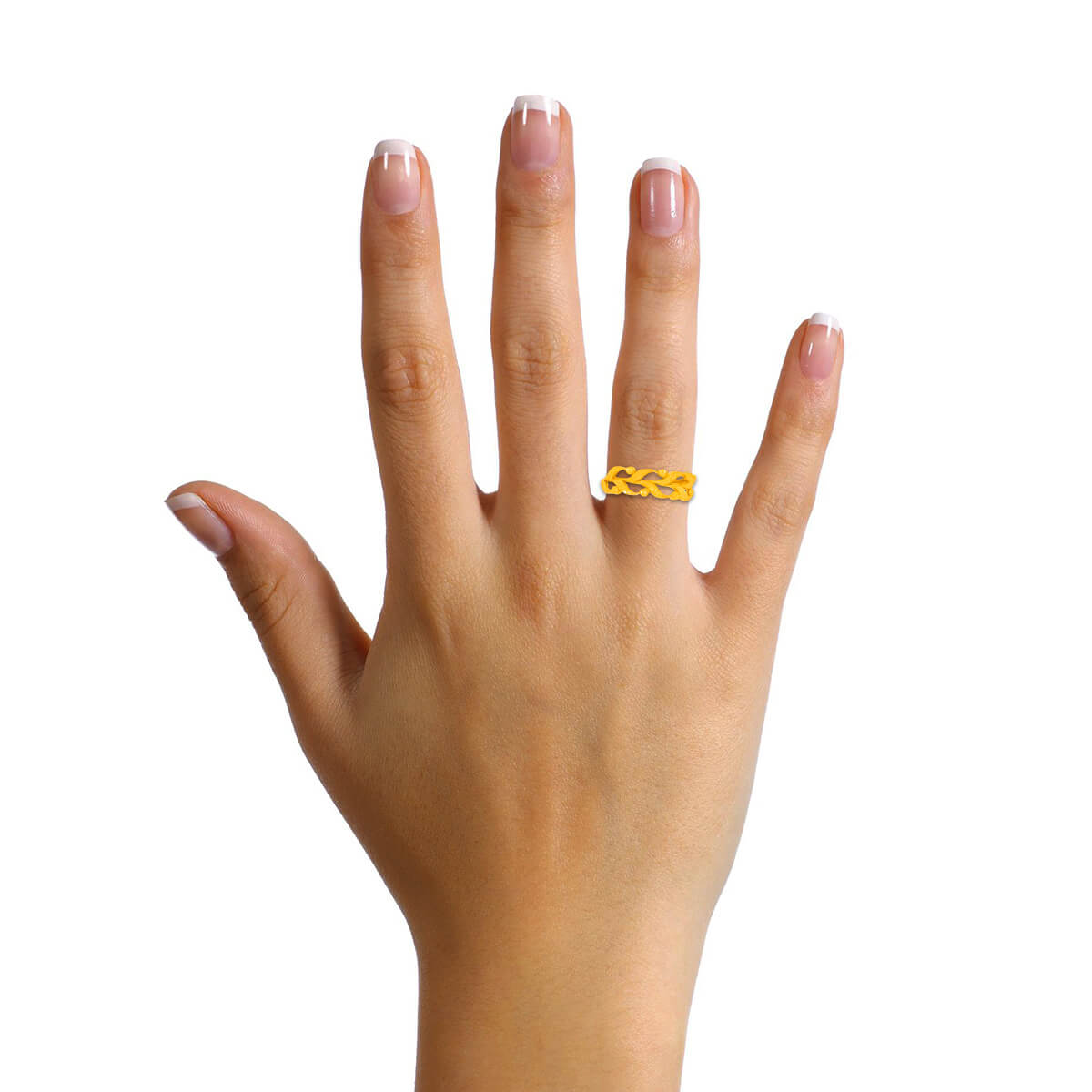 Enigmatic Radiance Gold Women Ring