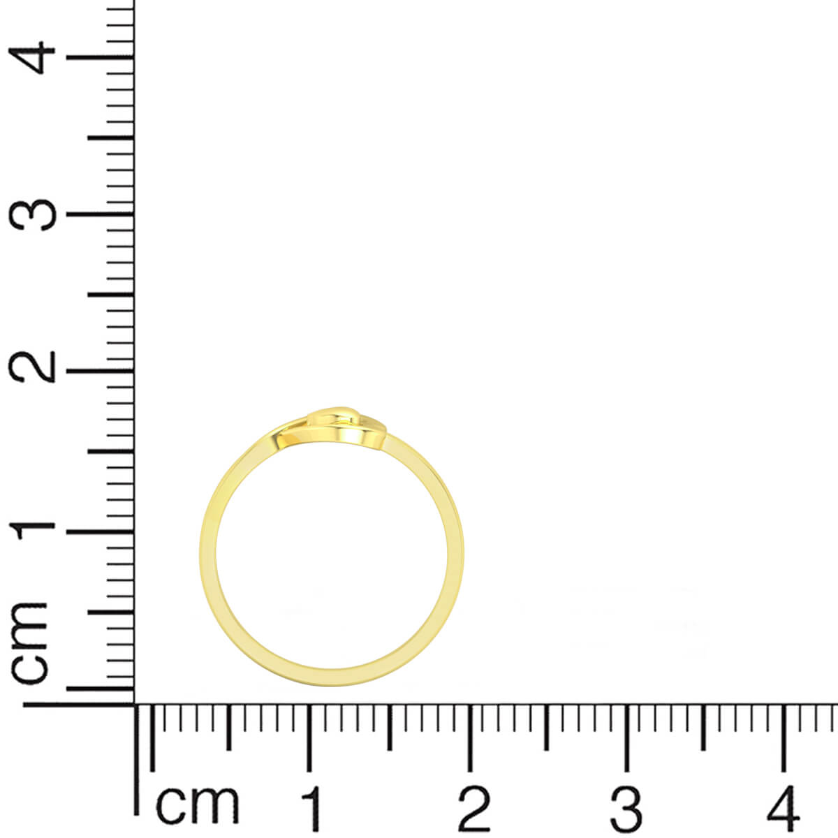 Glamorous Hearts Gold Women Ring