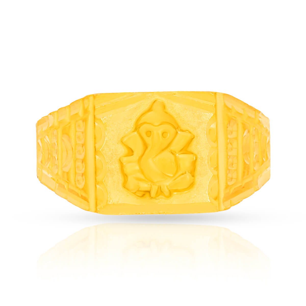Emblem of Divinity Gold Ring for Men 22K