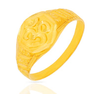 Symbol of Divinity Men Gold Ring 22K