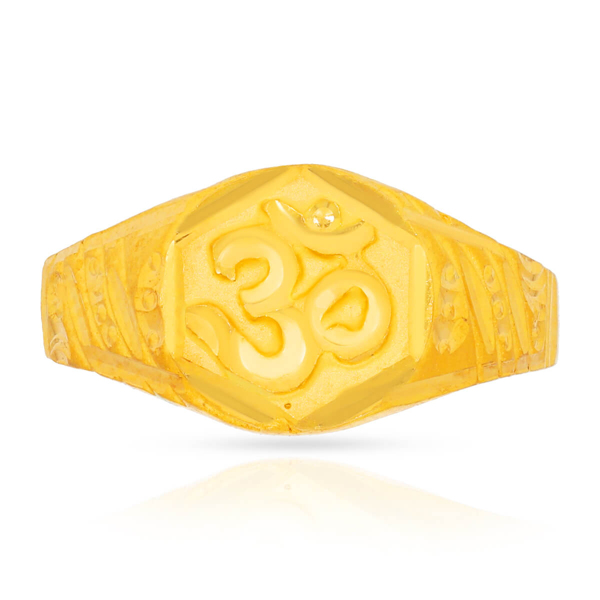 Symbol of Divinity Men Gold Ring 22K