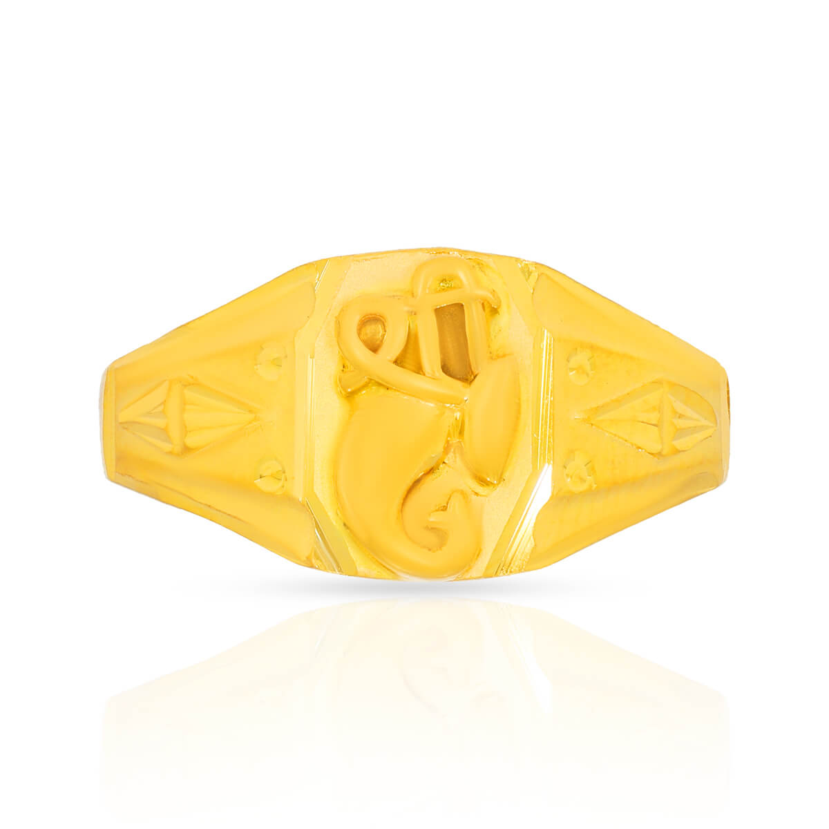 Polished Prestige 22K Gold Men Ring