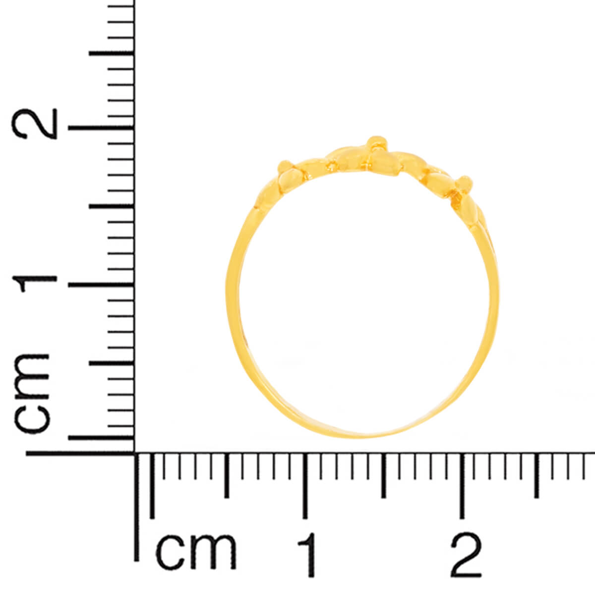 Charming Viola Flower Gold Ring for Women
