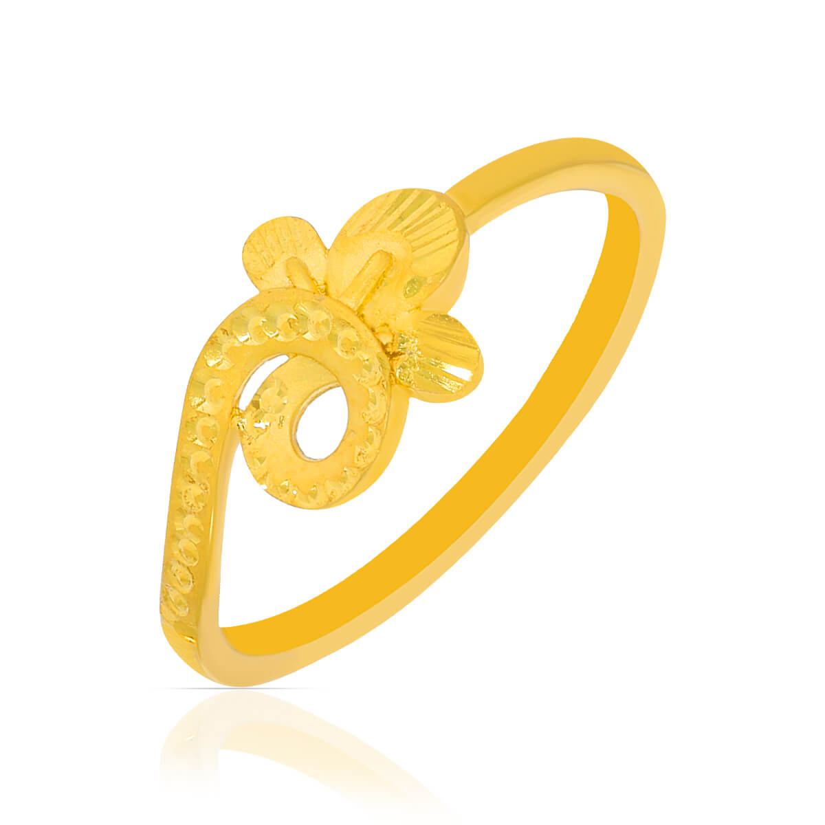 Golden Swirl Ring for Women
